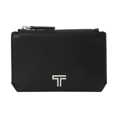 TUMI Кожа Держатель для карт Маленький Унисекс Черный