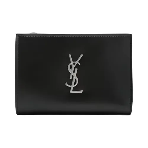 SAINT LAURENT Естественная кожа Кошелек Женский Черный