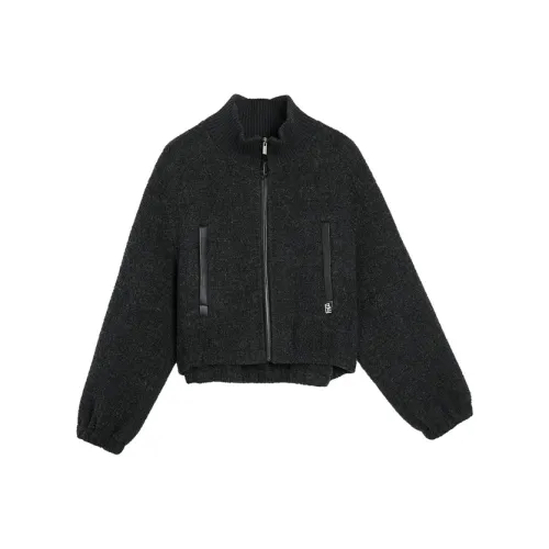 ELLE Темно-серый женский пальто