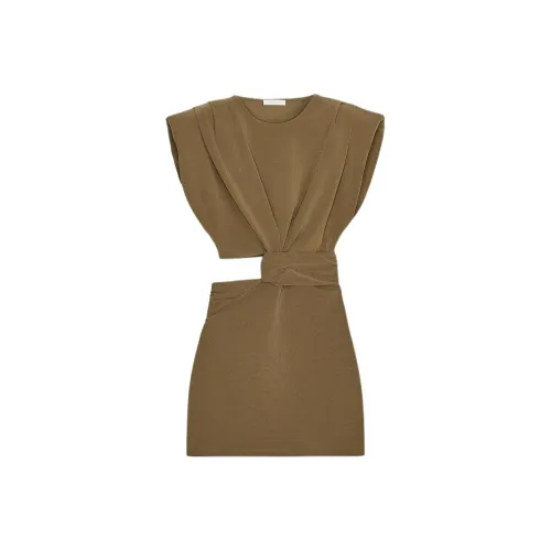 ZARA Оливковое масло Женские Платья без рукавов