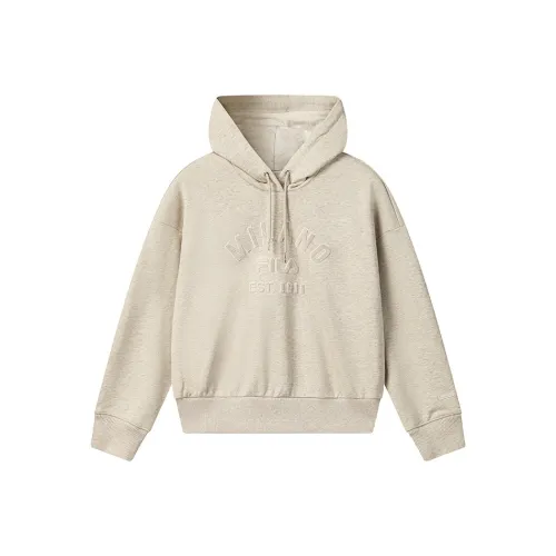 FILA MILANO Collection Свитшот Женский Пшеничный Желтый Фотиния Серый