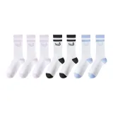 [7 упаковок] Светло-фиолетовый полосы 3 + Светло-синий полосы 2 + Черные полосы 2