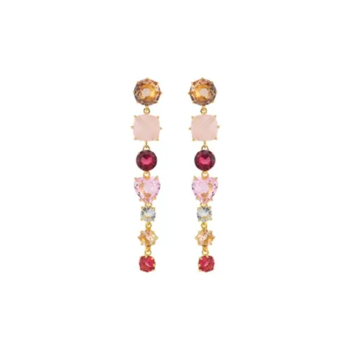 LES NEREIDES Золотой Покрытый Серьги из лата Женские Многоцветный