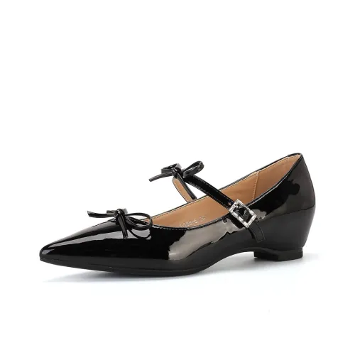 QITUMAUL Квадратный каблук Mary Jane Женские туфли