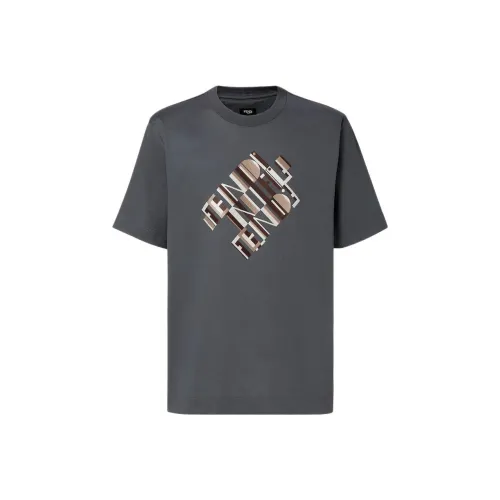 FENDI Серые Мужские Футболки