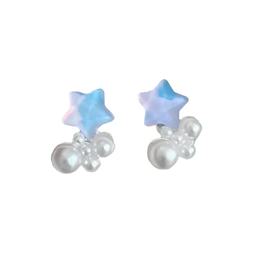 WuliHead Смола Серьги-гвоздики Женские