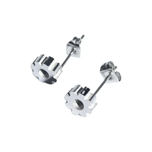 DEVILNUT Титановые стальные серьги-гвоздики унисекс