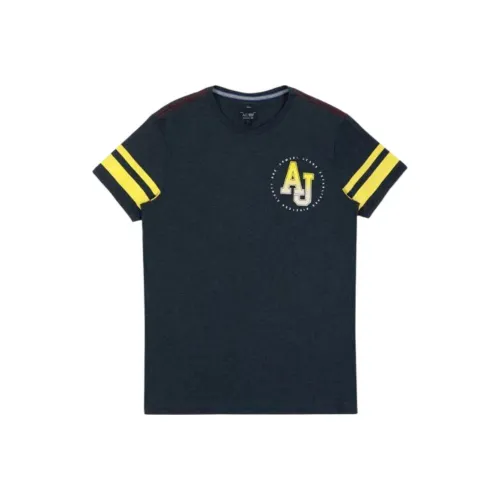 ARMANI JEANS Морской Синий Мужская T-Рубашка