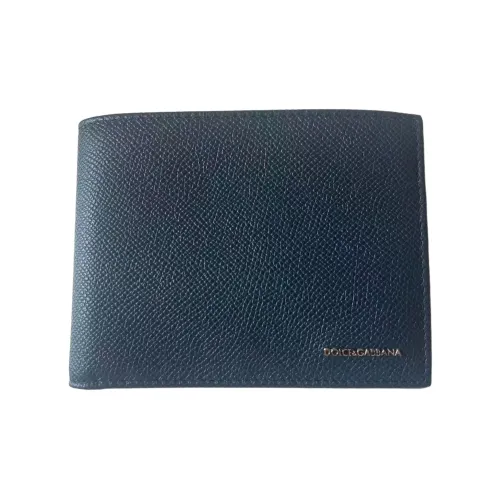 Dolce Gabbana Кошелек из коровьей кожи Унисекс Темно-синий
