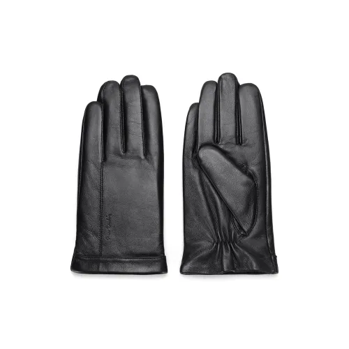 PIERRE CARDIN Sheepskin Goat Leather Gloves Men's