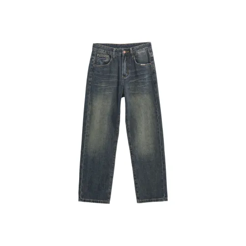 ENTONG Синий Унисекс Джинсы