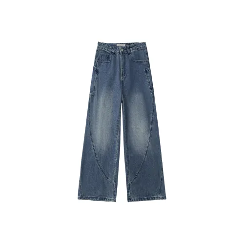 PENTAGONAL HEART Темно-синий Мужские Джинсы