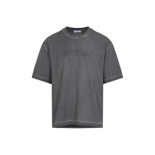 Off Белый Черный Серый Цвет Мужская T-Рубашка