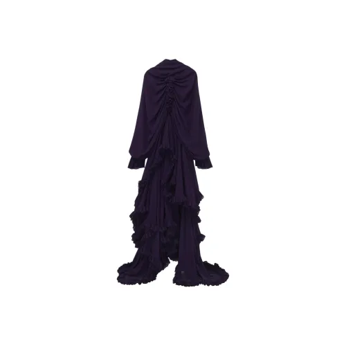 Alexander McQueen Длинное платье с длинными рукавами женское