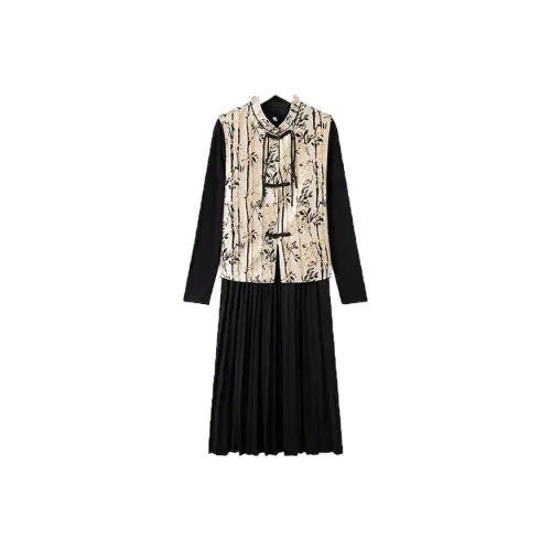 COVT Жилет + Платье Женские Комплекты с Юбкой