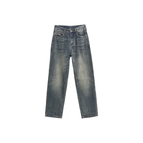 ENTONG Синий Унисекс Джинсы