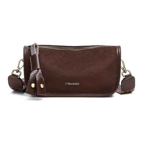 C°BANNER Сумка через плечо из коровьей кожи стандартная женская коричневая