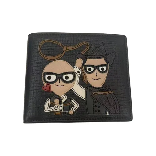 Dolce Gabbana Кошелек из коровьей кожи Унисекс Черный