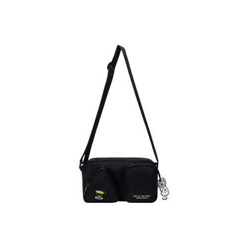 ANTA Ткань Сумка через плечо Средняя Унисекс Основной черный