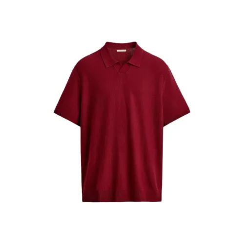 ZARA Ярко-красная мужская поло