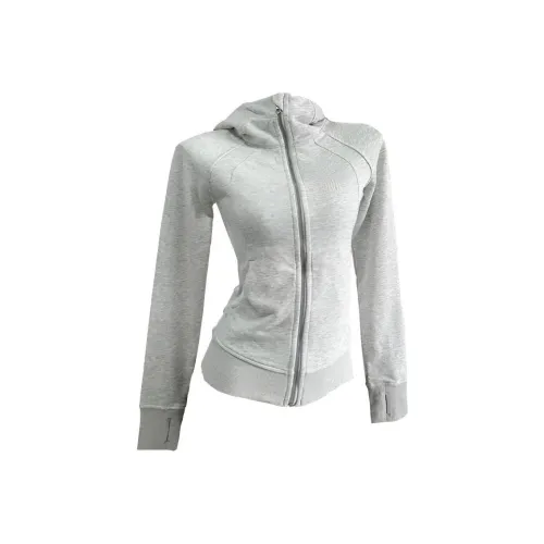 QYPRF Серый Белый Женский Свитшот