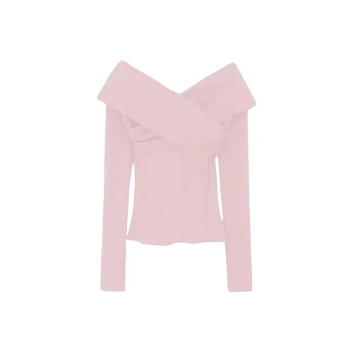 Wang Leshi Розовый Женский Трикотаж