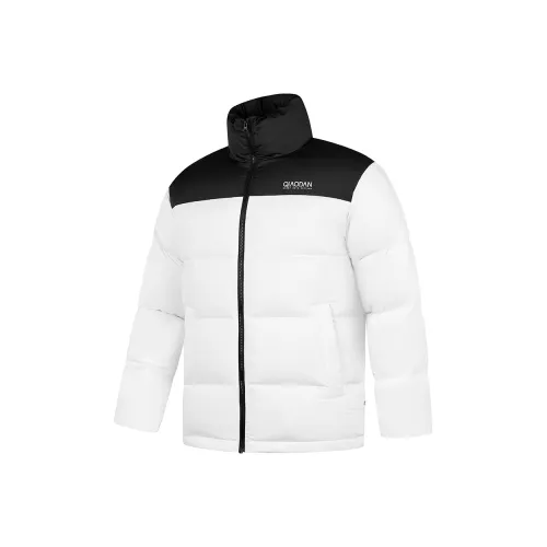 QIAODAN Пуховик Мужской Jordan-Белый Черный