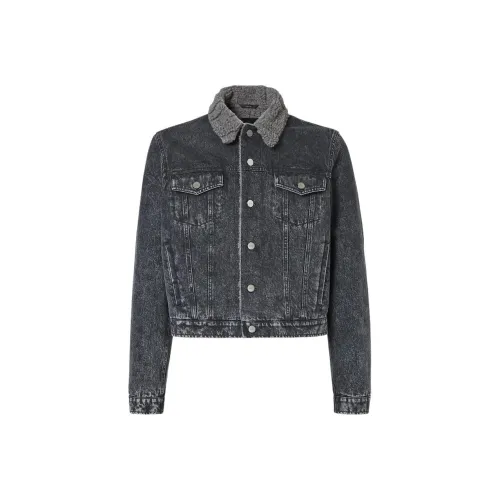 FENDI Мужские черные джинсовые куртки