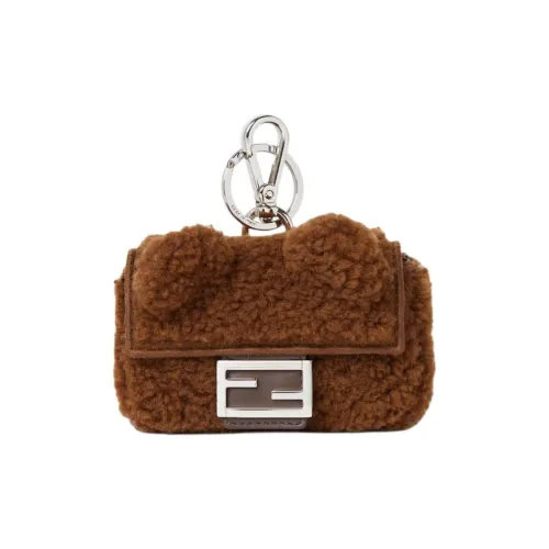 FENDI Baguette Овчина Сумка Аксессуар Унисекс Коричневый