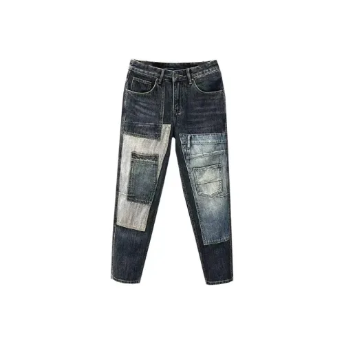 CAT'S PAW Синий Унисекс Джинсы