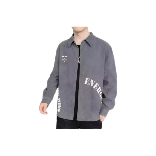 ENPofficial Длинный рукав рубашка пальто мужской