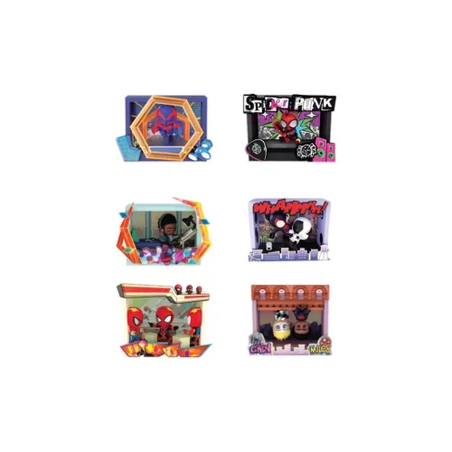 Hot Toys Spider Man ACROSS THE Spider Verse COSBI Сценарий Слепые коробки Один Mystery Коробка Целая коробка 6 шт