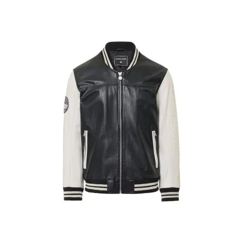 Айсберг Черный Мужская Кожаная Куртка