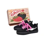 Черный, розовый, розовый, обувь, шнурки