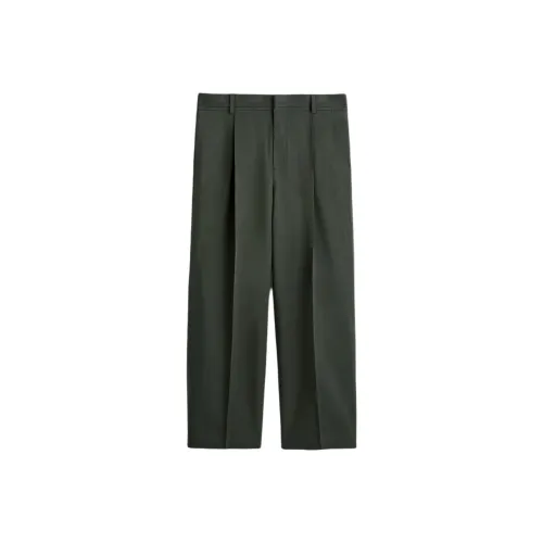 COS Темно-зеленые Мужские Повседневные Штаны