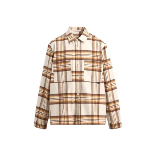 ZARA Желтые Мужские Рубашки