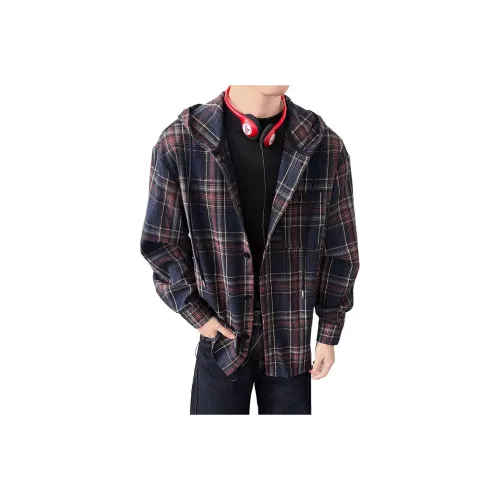 GANGZAI Темно-синие унисекс рубашки