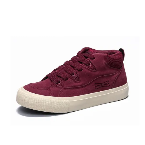 MESUCA Высота Увеличивающая Устойчивая к Износу Легкий Дышащий Противоскользящий MID Топ Скейтборд Кроссовки Мужские