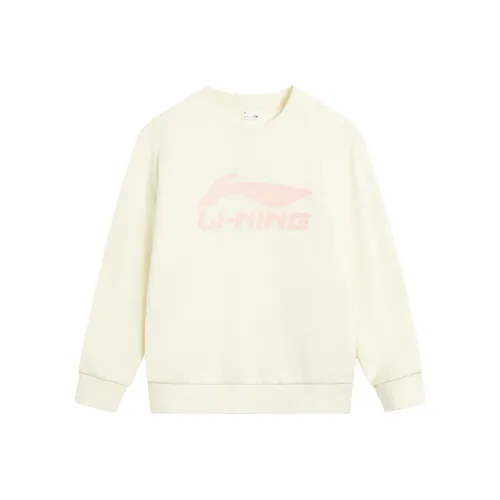 LINING YOUNG Жемчужная раковина Белый Kids Свитшоты