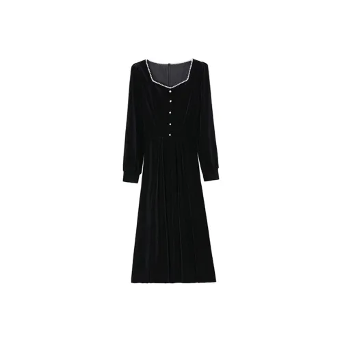 AFGGD Длинное платье с длинными рукавами женское