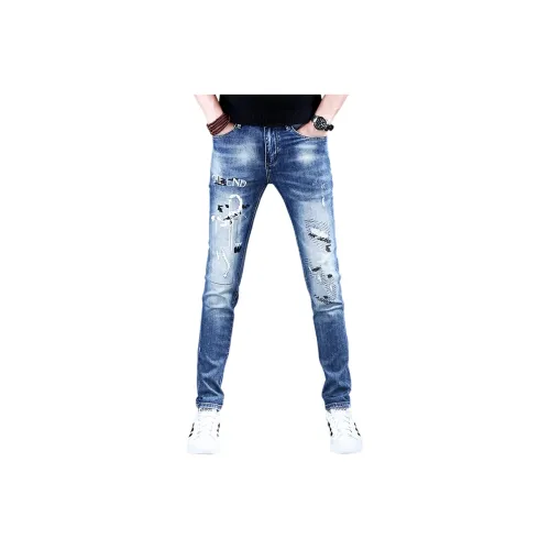 OGQG Синий Мужской Джинсы