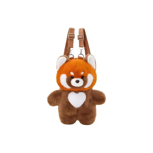 The Green Party Полиэстер Рюкзак Женские Коричнево-красный