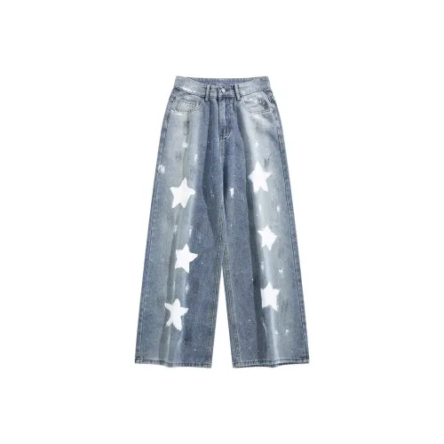 KAIZZGAO Синий Мужской Джинсы