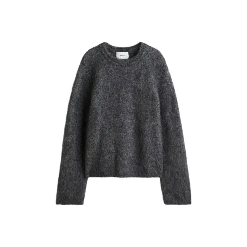 H M Смешанный Трикотаж Темно-Серый Женский