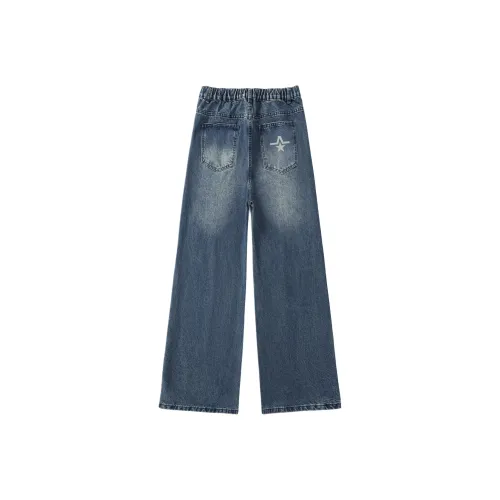 PENTAGONAL HEART Винтажные синие мужские джинсы