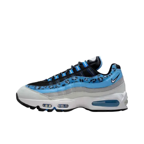 Nike Air Max 95 Дышащие Беговые Кроссовки Унисекс Синие Серые