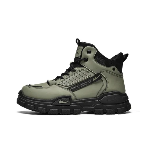 Warrior Martin Boot Мужской Армейский Зеленый Черный