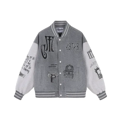 MATCHA STORY Church Нота Вышивка Бейсбольная куртка Унисекс