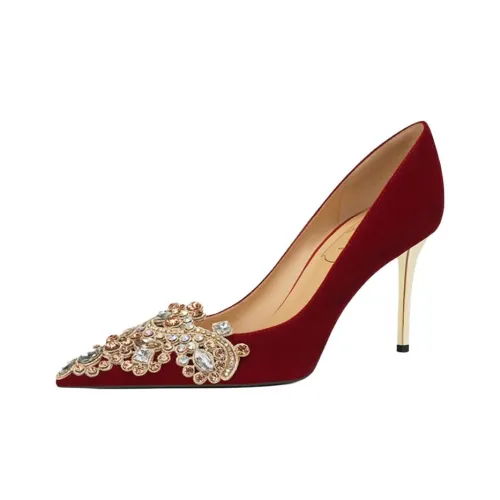 GOSO Высокие каблуки Красный Женские