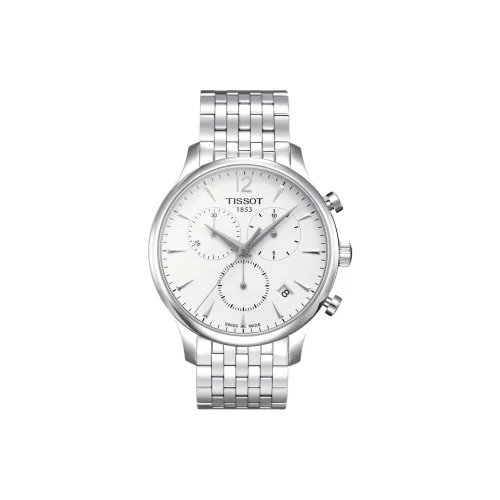 Tissot Junya Collection Кварцевый механизм Мужские часы Циферблат 42 мм Белый корпус из нержавеющей стали